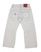 **UITVERKOCHT** IMPS & ELFS Z08 stoere jongensjeans (wit), maat 128