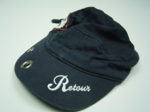 **UITVERKOCHT** RETOUR Z09 unisex cap (donkerblauw), 1 maat