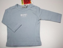 IMPS&ELFS  W2010 shirtje BOY! (zacht blauw-216) 50, 56